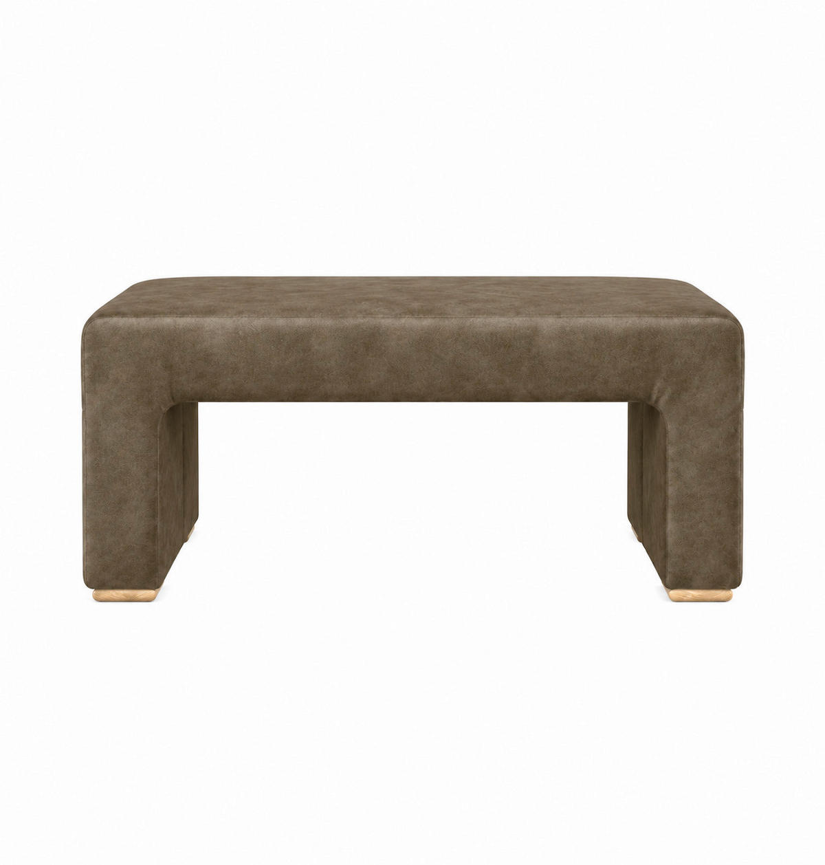 UGAONA KLUPA  braon   - boja hrasta/braon, Moderno, drvo/tekstil (104/55cm) - Livetastic