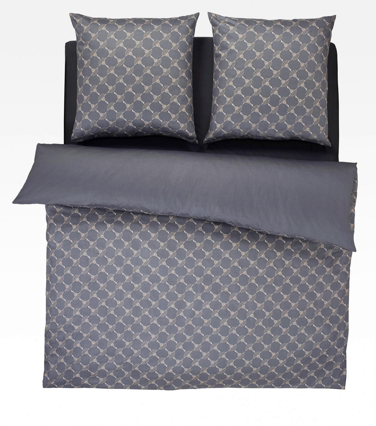 WENDEBETTWÄSCHE Cornflower Gradiant Makosatin 200/200 cm  - Anthrazit, Basics, Textil (200/200cm) - Joop!