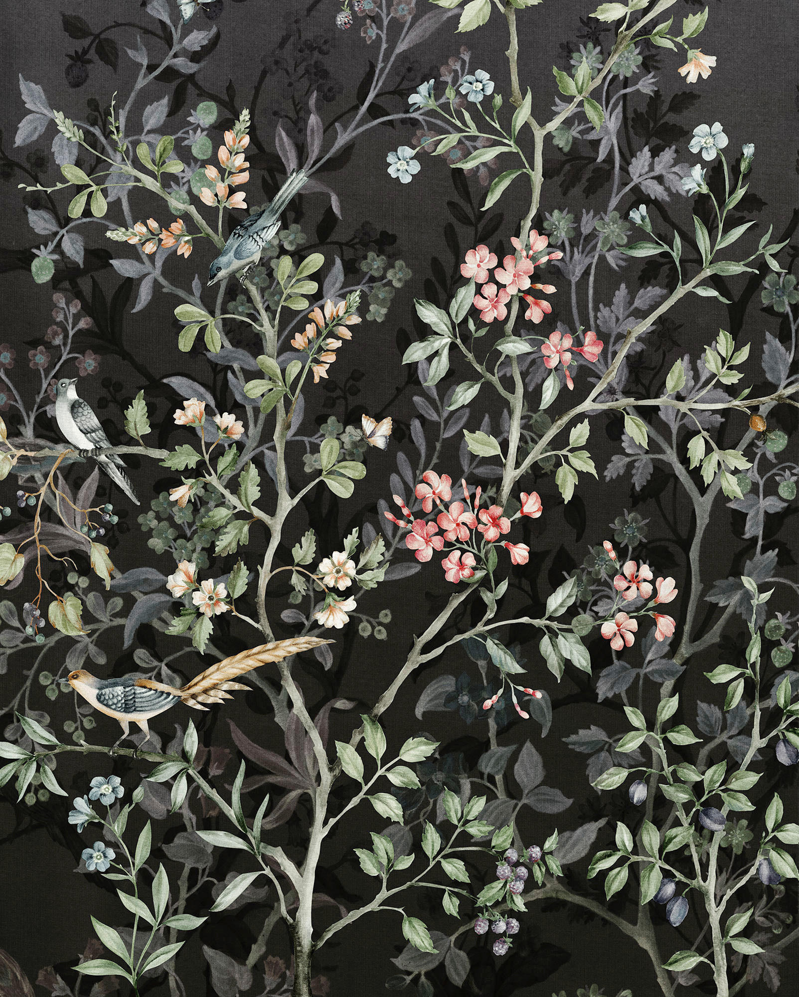VLIESTAPETE - Schwarz/Rosa, Basics (200/250cm) - Xora