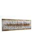 Abstraktes BILD - Silberfarben/Goldfarben, Design, Holz (180/60cm) - Monee