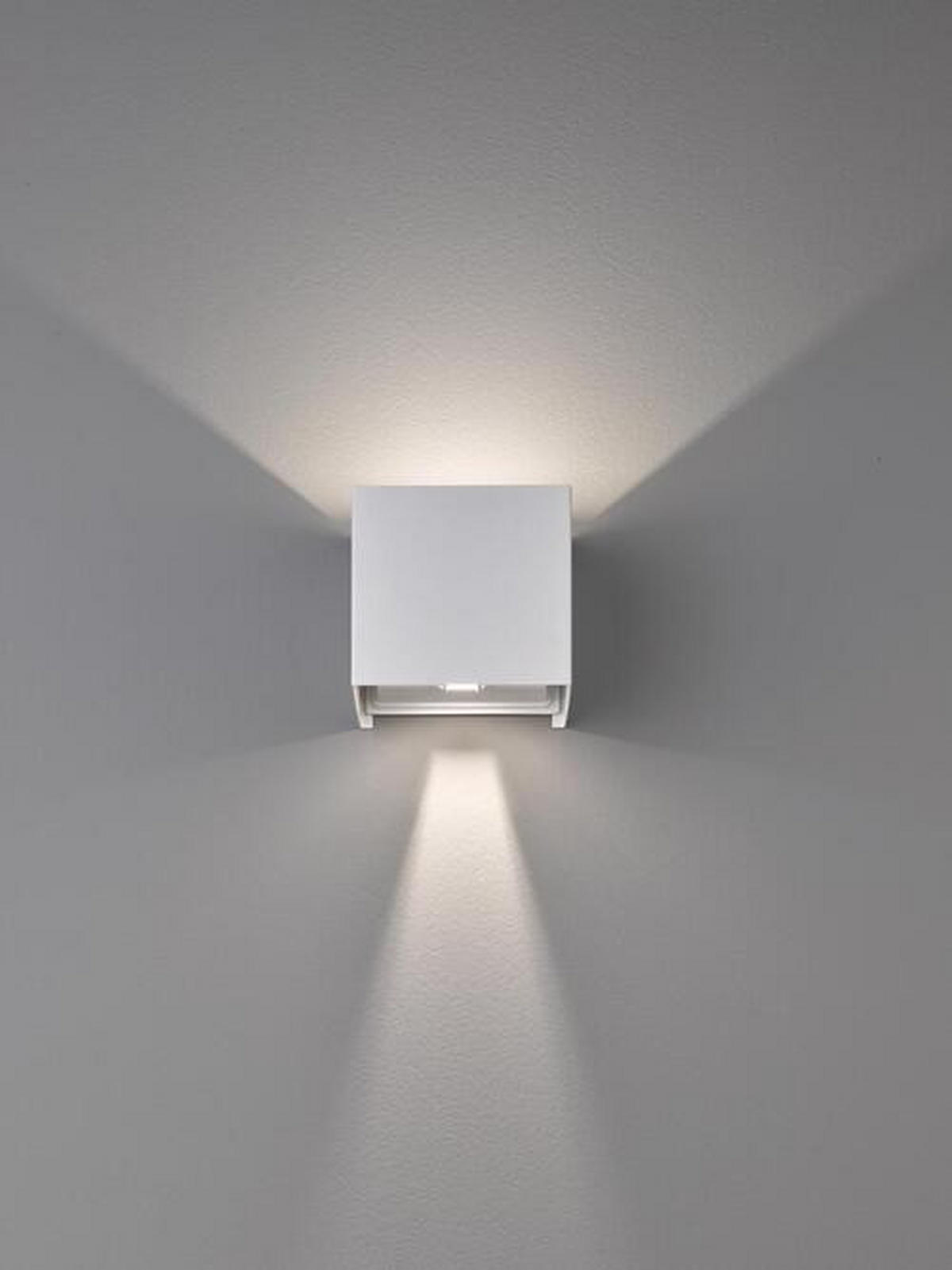 LED-WANDLEUCHTE - Weiss, Design, Metall (10/10cm) - Fischer & Honsel