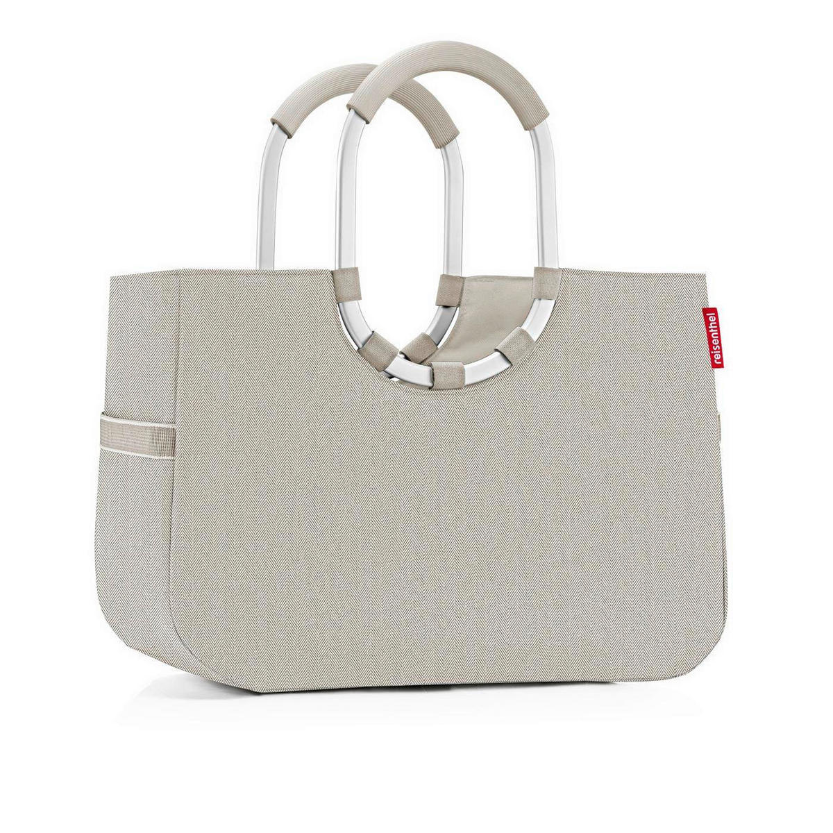 EINKAUFSKORB Herringbone Sand 25 L  - Beige/Roségold, Basics, Kunststoff/Textil (46/34,5/25cm) - Reisenthel