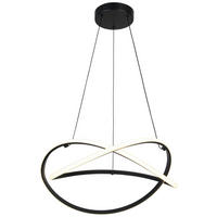 HÄNGELEUCHTE 47/120 cm  - Schwarz/Weiß, Trend, Kunststoff/Metall (47/120cm) - Collet's Monde