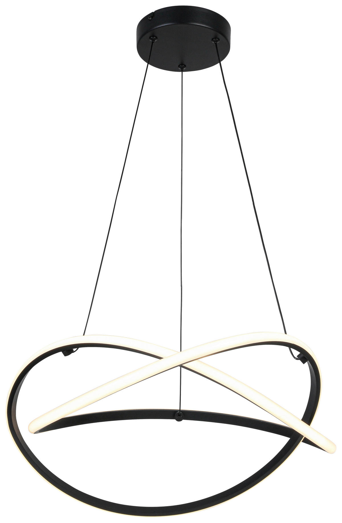 HÄNGELEUCHTE 47/120 cm  - Schwarz/Weiß, Trend, Kunststoff/Metall (47/120cm) - Collet's Monde