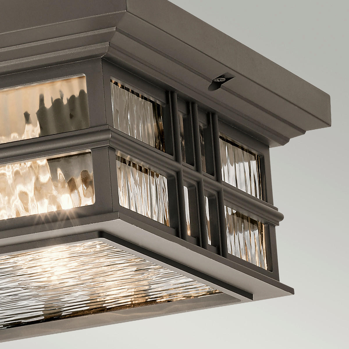 AUSSENDECKENLEUCHTE - Bronzefarben, Konventionell, Glas (30.5/13.2cm) - Elstead Lighting