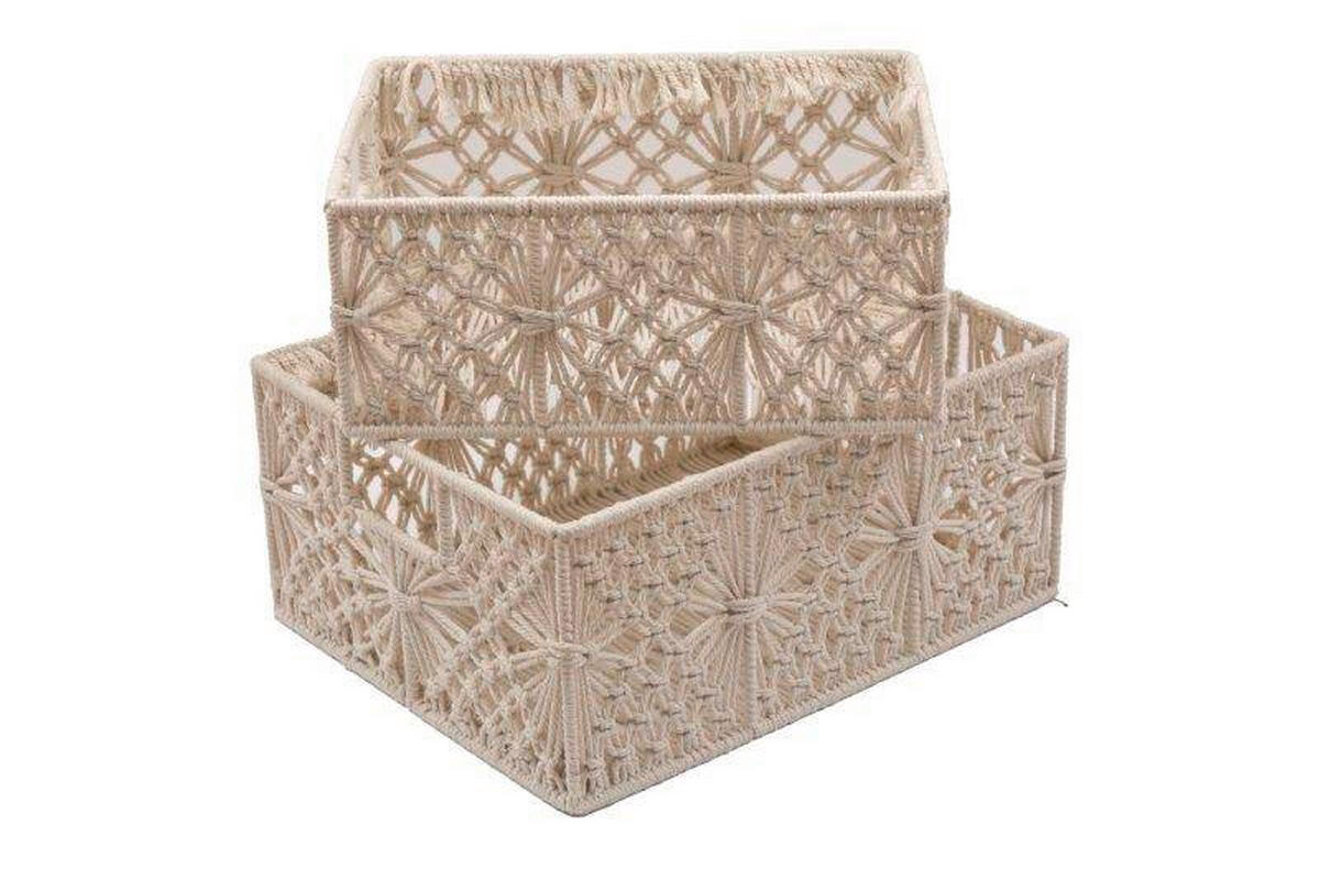 UNIVERZÁLIS KOSÁR - világosbarna, Basics, textil (38/17/30cm)