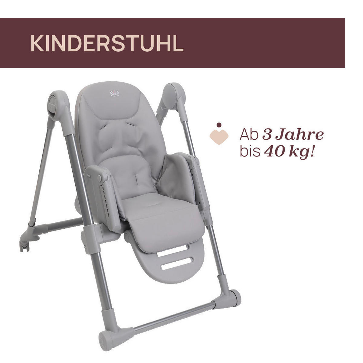 HOCHSTUHL Polly Armonia  - Hellgrau, Basics, Kunststoff (57/79-104/90cm) - Chicco