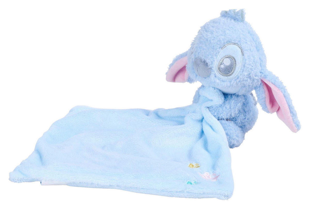 SCHMUSETUCH Stitch  - Hellblau, Basics, Kunststoff (33/28/6cm) - Disney