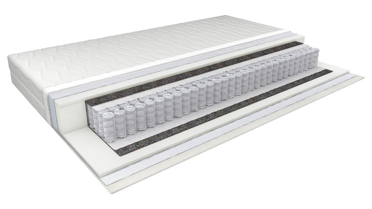 DUŠEK   90/200 cm    - bela, Osnovno, tekstil (90/200cm) - Sleeptex