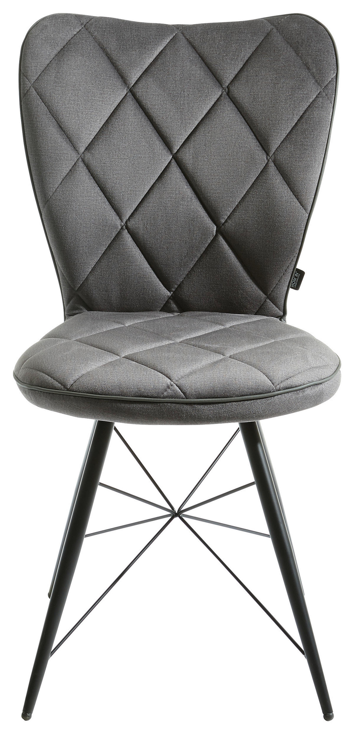 ŽIDLE, šedá - šedá/černá, Design, kov/textil (48/89/62cm) - Hom`in