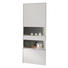 VITRINE Eichefarben, Weiß - Eichefarben/Schwarz, Design, Glas/Holzwerkstoff (64/179,2/44,8cm) - Hülsta - Now