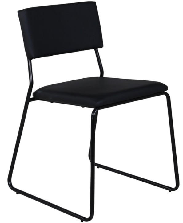 STOL stål  - svart, Design, metall/plast (40/76/52cm) - Niels Andersson