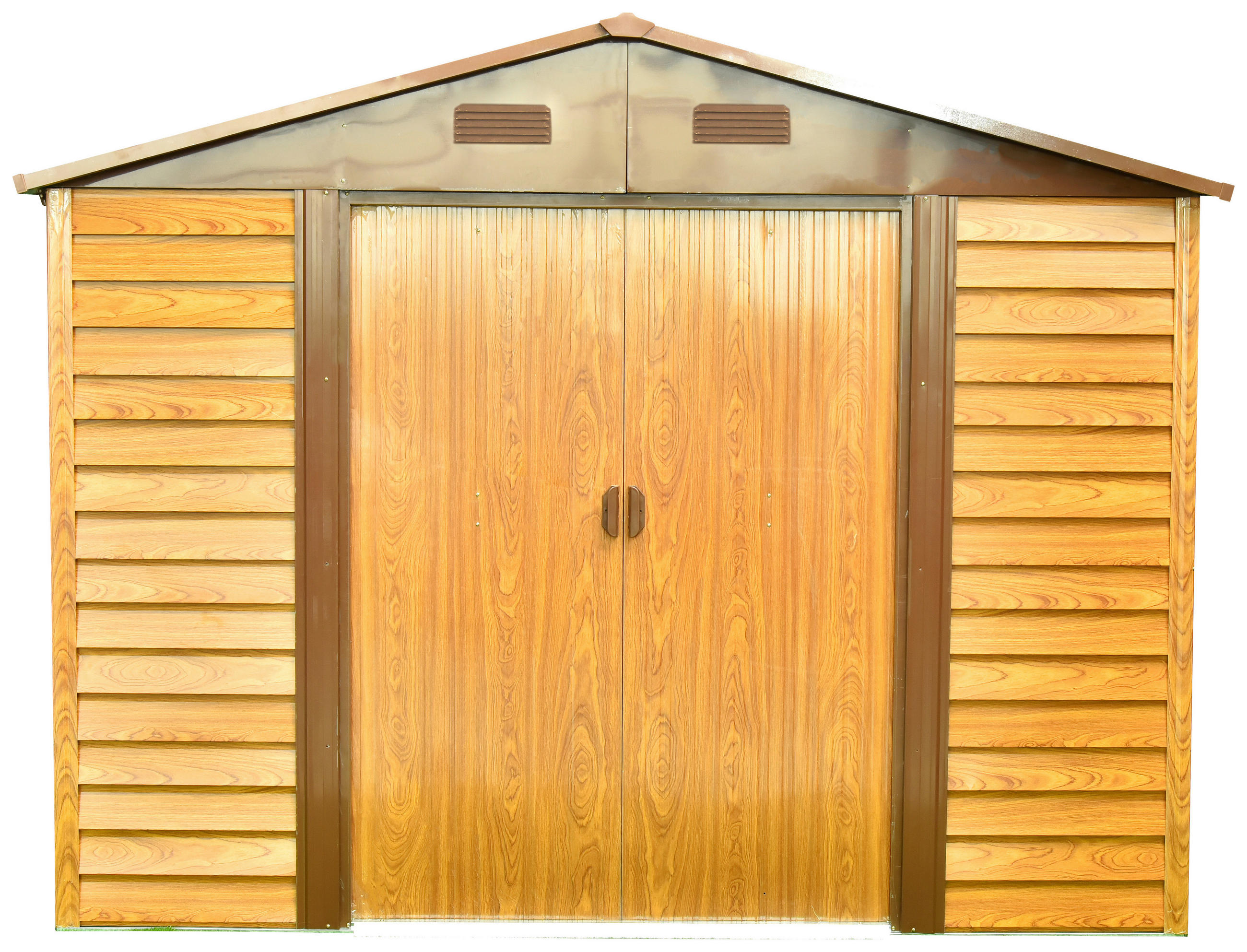 GERÄTEHAUS 278/215/323 cm  - Hellbraun, Basics, Metall (278/215/323cm)