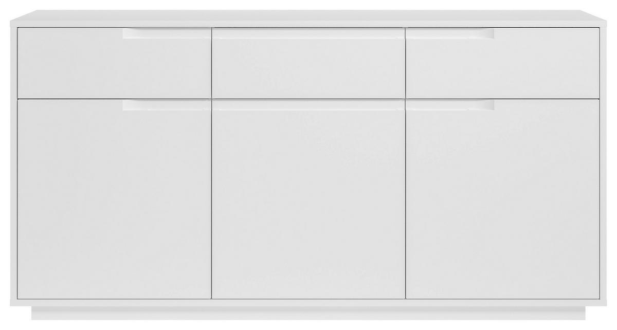 ŠIROKÁ KOMODA, bílá, 169/86/38 cm - bílá, Moderní, kompozitní dřevo (169/86/38cm) - Carryhome