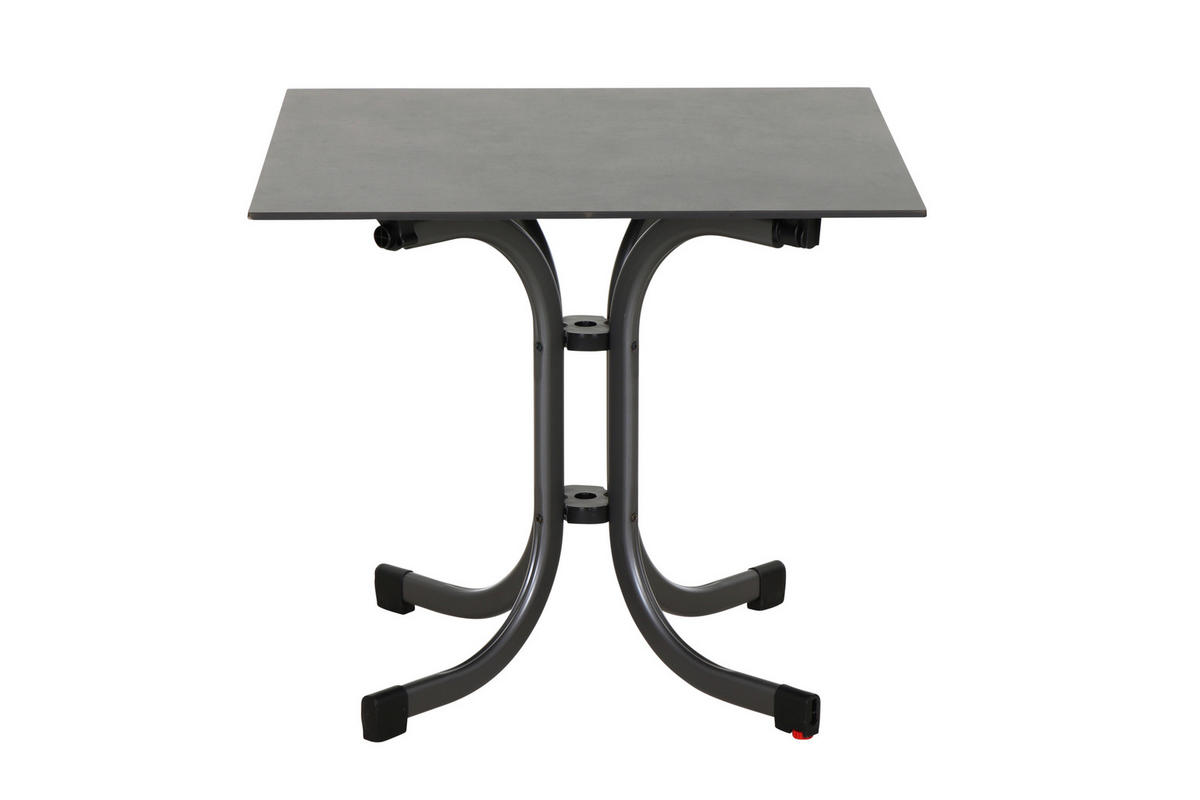 GARTENGARNITUR 3-teilig  - Taupe/Anthrazit, Basics, Holzwerkstoff/Kunststoff (80/80/80cm) - Siena Garden