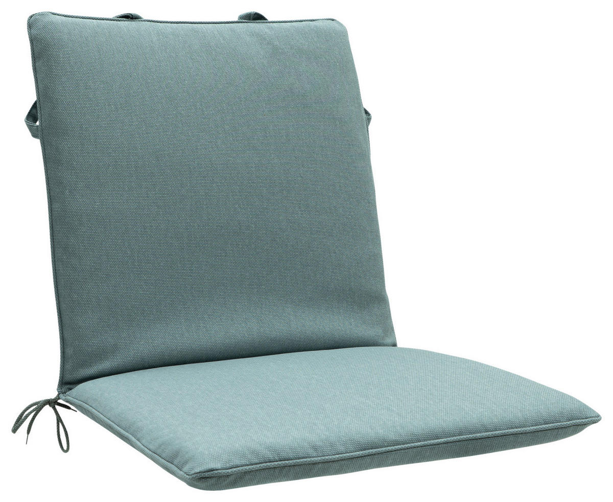 SESSELAUFLAGE Uni  - Silberfarben/Hellgrau, Basics, Textil (49/4/97cm)