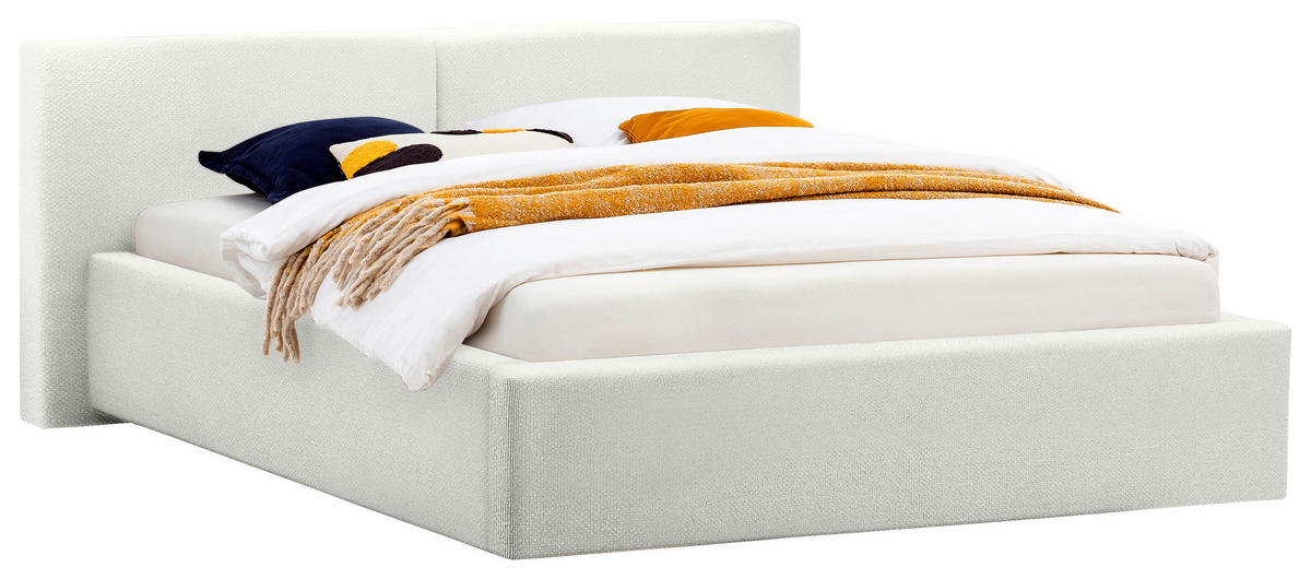 POLSTERBETT 140/200 cm, inkl.  in Weiß  - Weiß, Basics, Textil (140/200cm) - Boxxx