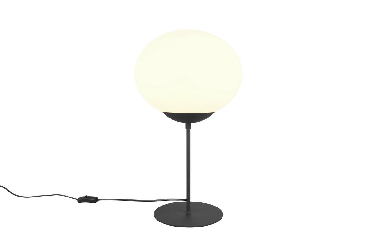 TISCHLEUCHTE - Weiss/Schwarz, Basics, Glas/Metall (30/52cm) - Trio Leuchten