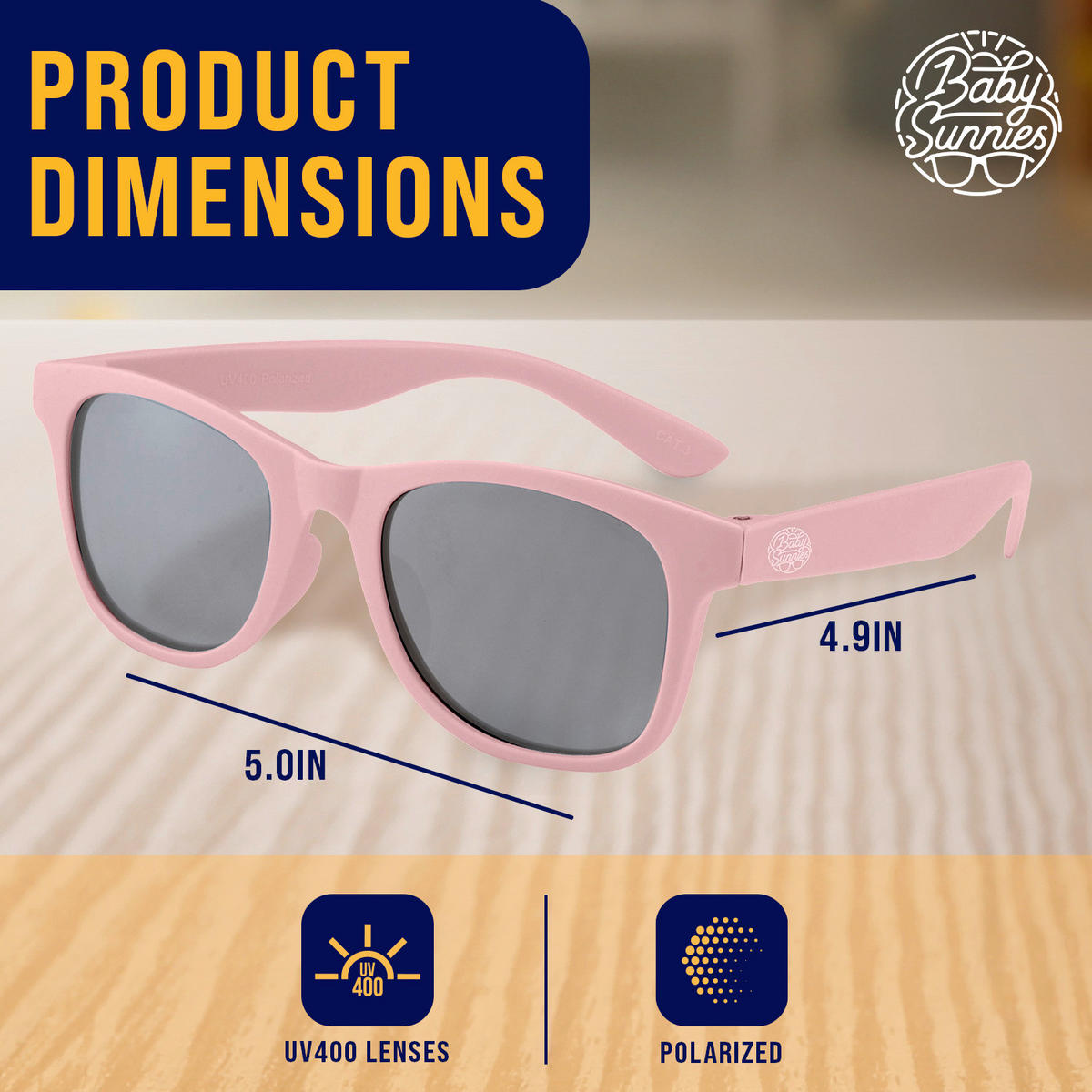 KINDER SONNENBRILLE  - Rosa, Basics, Kunststoff