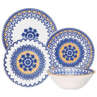 KOMBISERVICE CELIA 16-teilig  - Blau/Gelb, LIFESTYLE, Keramik - Novel