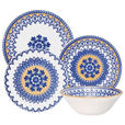 KOMBISERVICE CELIA 16-teilig  - Blau/Gelb, LIFESTYLE, Keramik - Novel