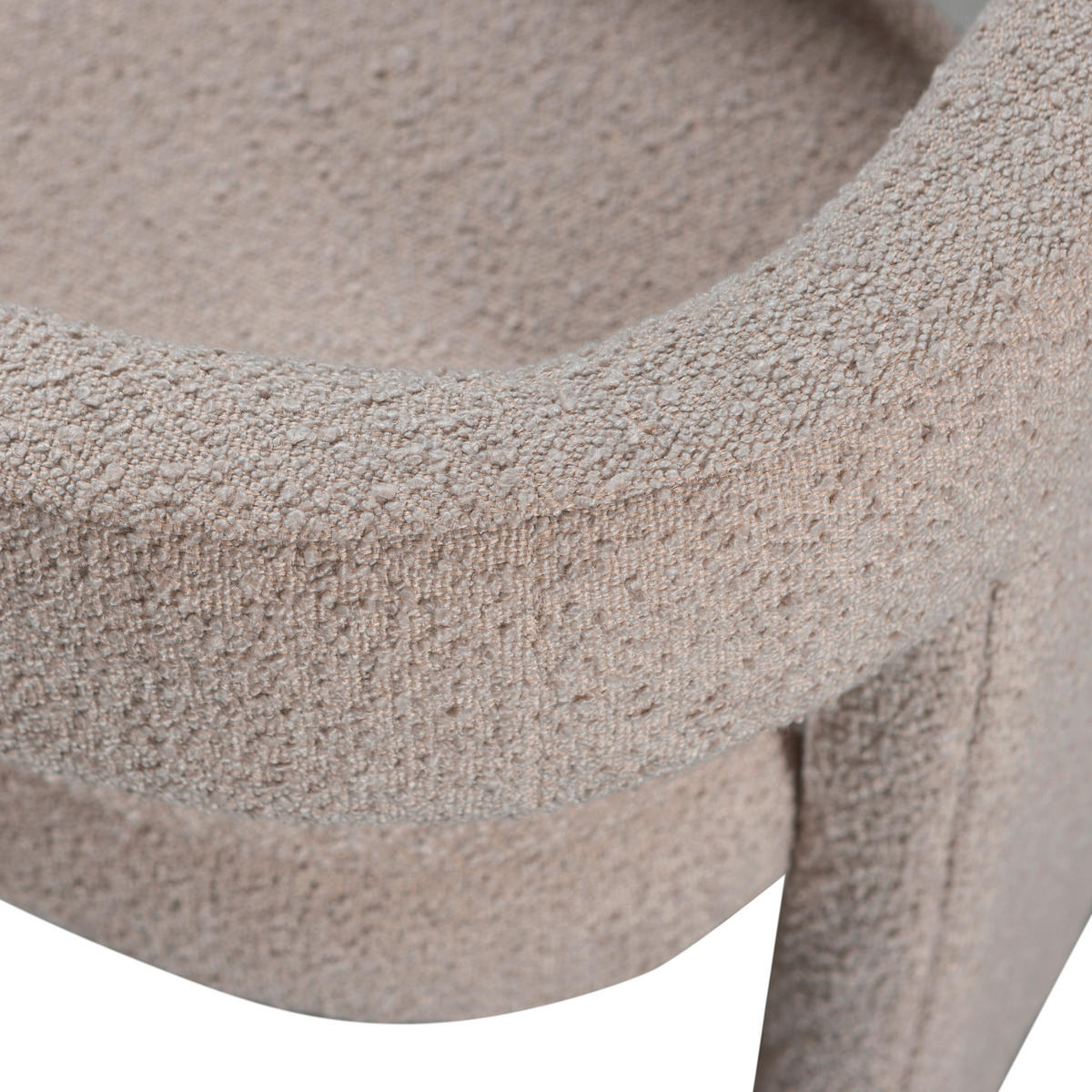 SESSEL in Bouclé Beige  - Beige, Design, Textil (64/70/64cm) - Livetastic