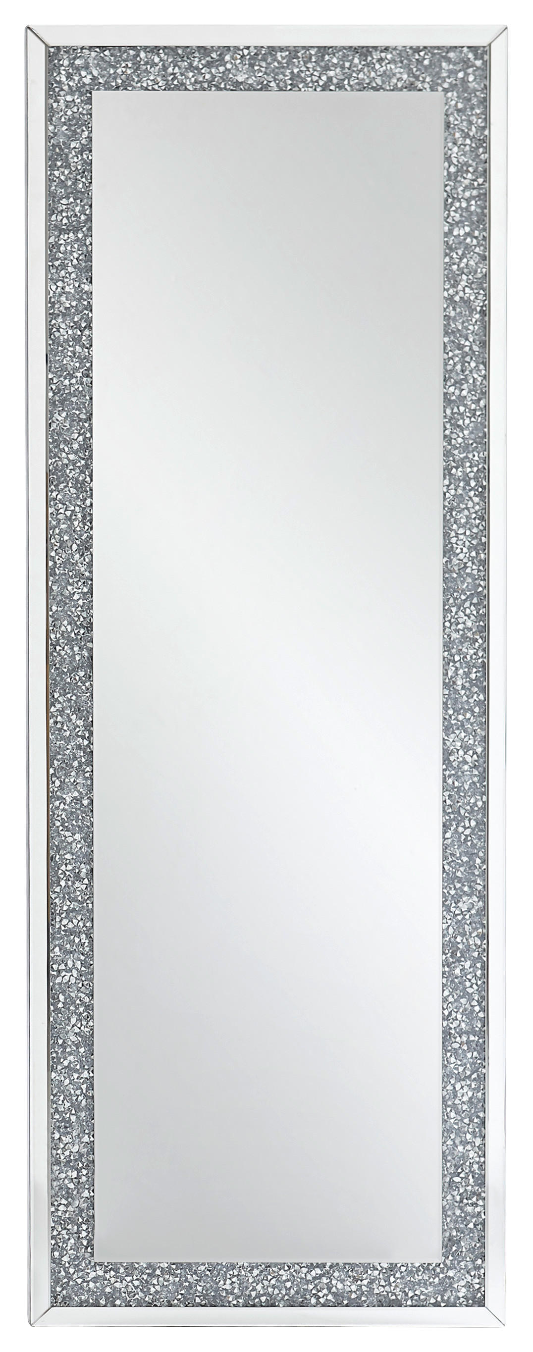 STENSKO OGLEDALO, 60/160/4 cm steklo  - srebrne barve, Trendi, steklo/leseni material (60/160/4cm) - Xora