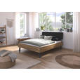 BETT 160/200 cm  in Eiche Artisan  - Eiche Artisan/Grau, Design, Holzwerkstoff/Textil (160/200cm) - Carryhome