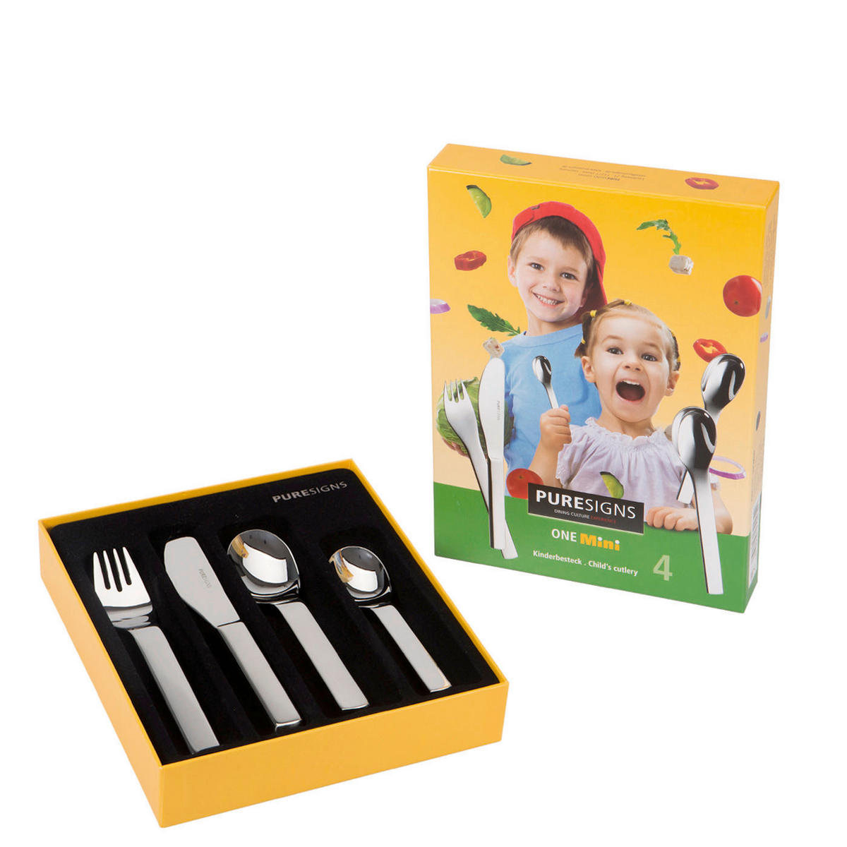 KINDERBESTECK - Edelstahlfarben, Basics, Metall - PURESIGNS