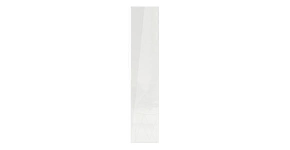HOCHGLANZTÜR 45,4/203/1,8 cm Weiß Hochglanz - Weiß Hochglanz, KONVENTIONELL, Holzwerkstoff (45,4/203/1,8cm) - Hom`in