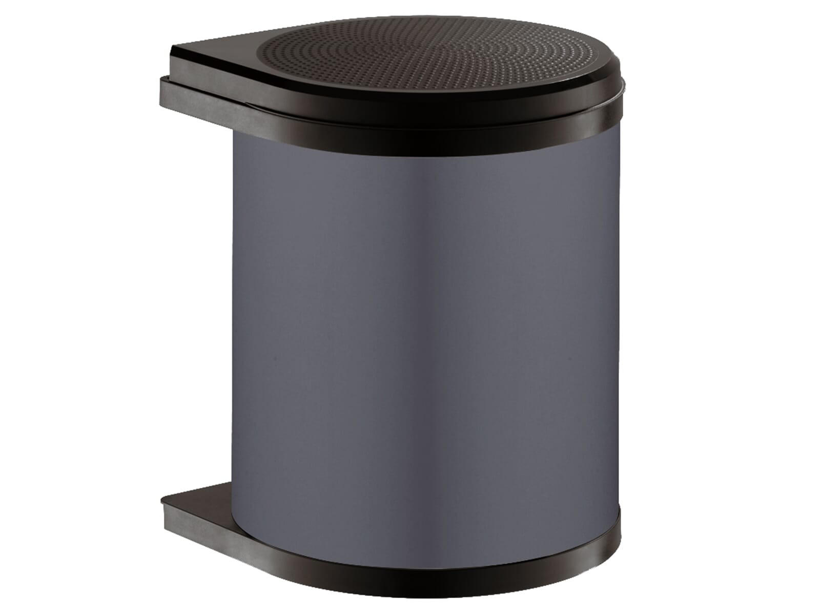 ABFALLSAMMLER 15 l  Kunststoff  - Anthrazit, Basics, Kunststoff (29,8/29,8/36cm) - HKT