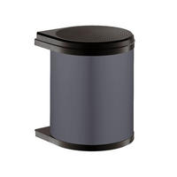 ABFALLSAMMLER 15 l  Kunststoff  - Anthrazit, Basics, Kunststoff (29,8/29,8/36cm) - HKT