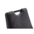 SCHWINGSTUHL  in Aluminium Flachgewebe  - Anthrazit/Schwarz, MODERN, Textil/Metall (50/103/63cm) - Carryhome