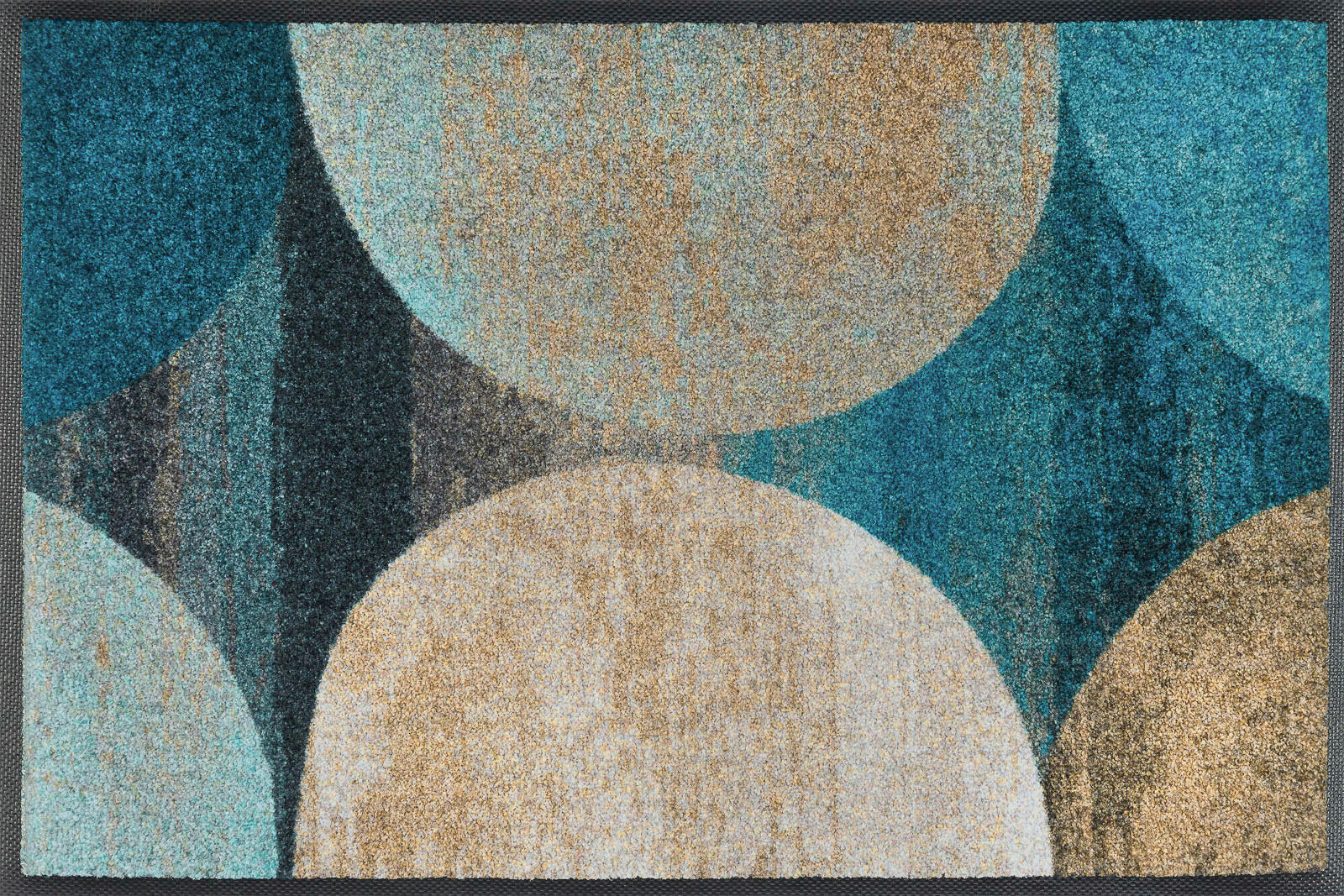 wash+dry FUßMATTE Blau, Grau 40x60 cm