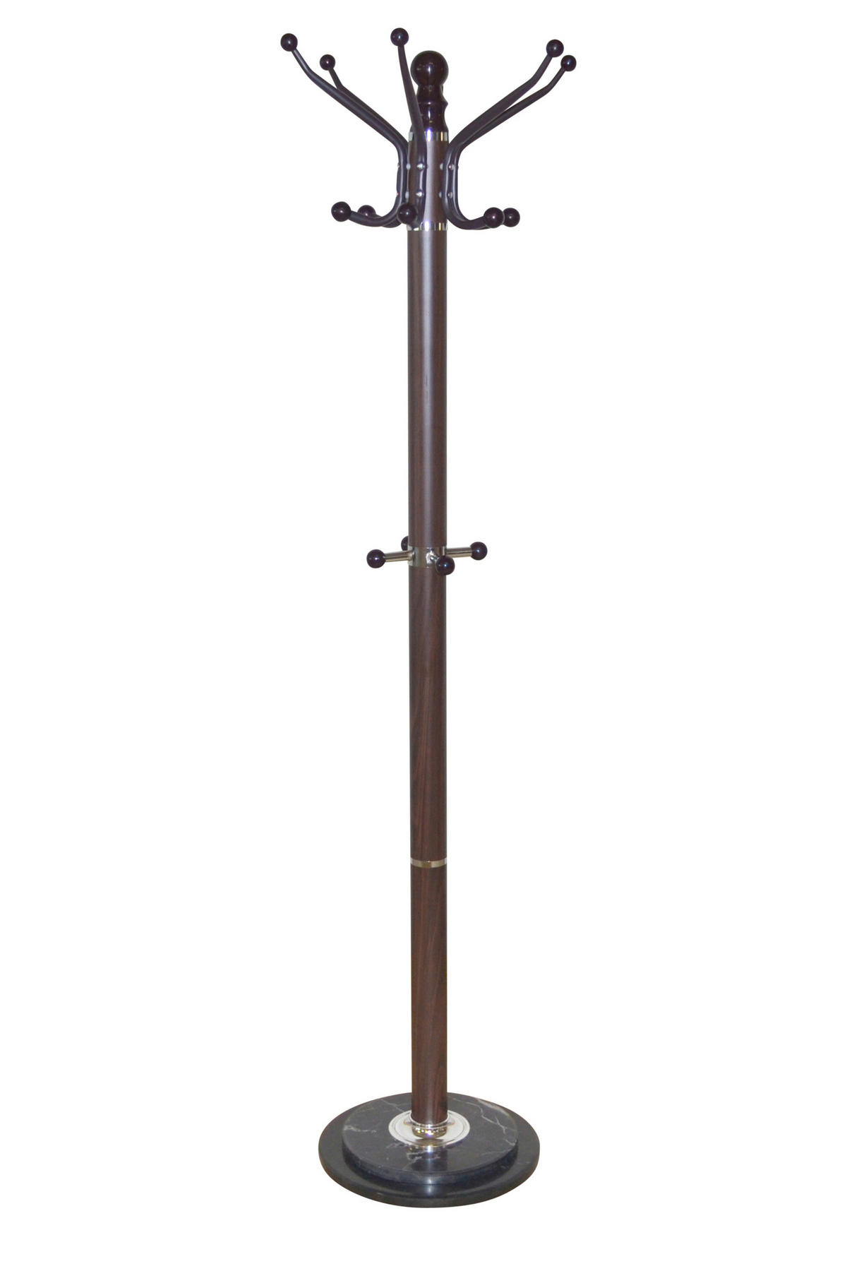 KLEIDERSTÄNDER in Braun   - Braun, Design, Stein/Metall (47/47/176cm) - MID.YOU