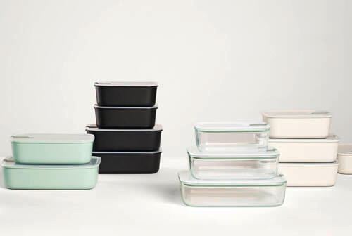 FRISCHHALTEDOSE Easyclip 1,5 L  - Klar/Salbeigrün, Basics, Kunststoff (16,7/7,0/23,8cm) - Mepal