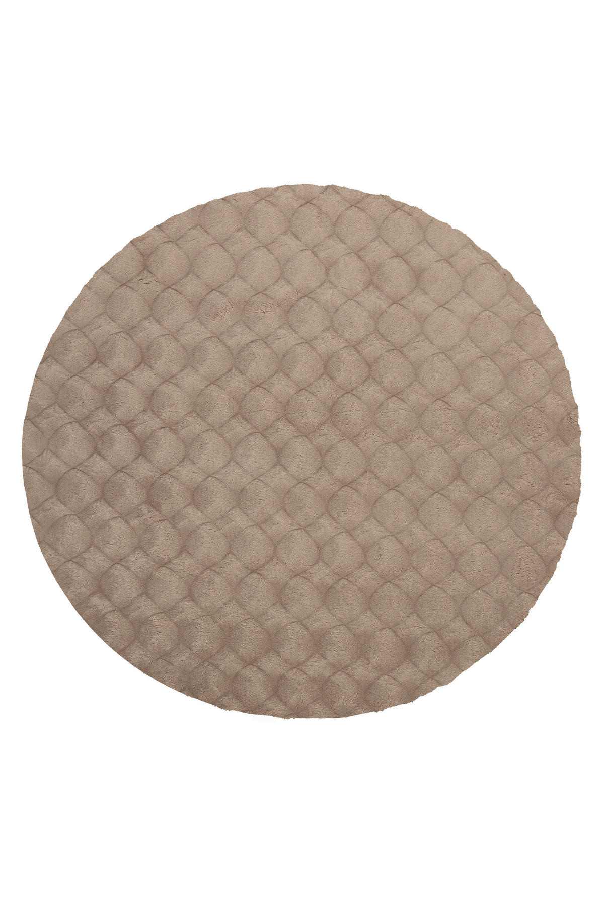 HOCHFLORTEPPICH 120/120 cm My Diamond Taupe  - Taupe, Design, Textil (120/120cm) - Obsession