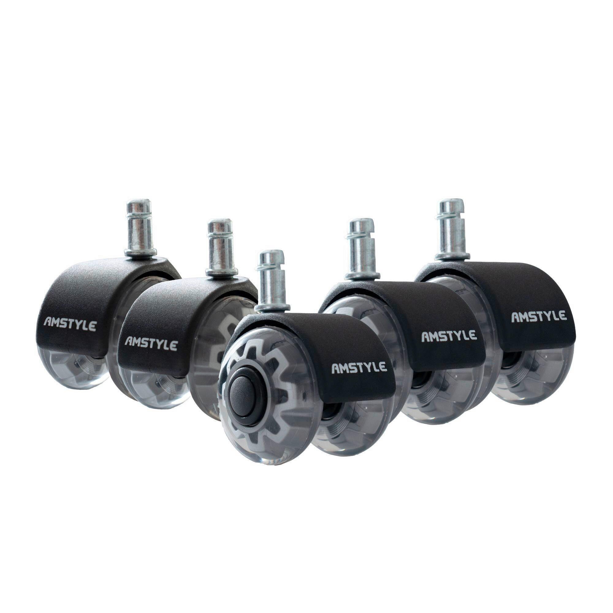 DREHSTUHLROLLE  in  - Silberfarben, Design, Kunststoff (5/8/5cm) - Livetastic
