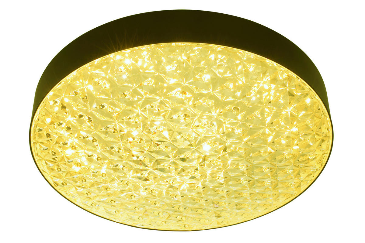 STROPNÍ LED SVÍTIDLO, 50/12 cm  - černá/čiré, Trend, plast (50/12cm) - Novel