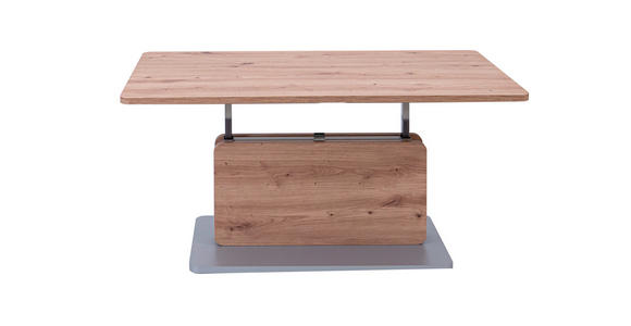 COUCHTISCH rechteckig Eichefarben 110/63/46 cm  - Eichefarben/Grau, KONVENTIONELL, Holzwerkstoff (110/63/46cm) - Venda