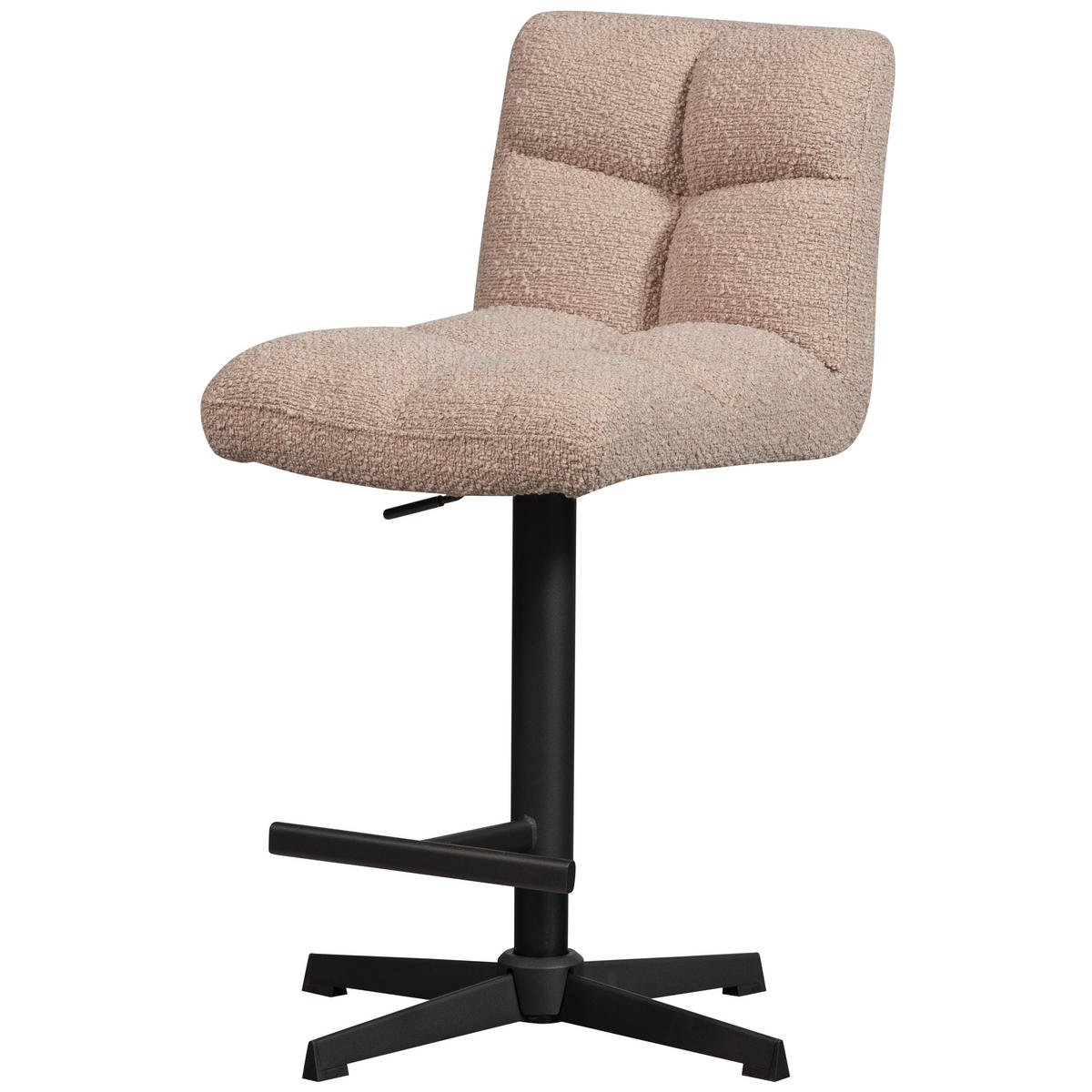 BARHOCKER-SET in Sandfarben  - Sandfarben/Schwarz, Design, Textil/Metall (44/114/58cm) - Livetastic