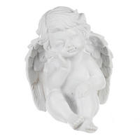 DEKORAČNÝ ANJEL - hnedá, Basics, plast (7/10/4cm)