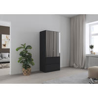 DREHTÜRENSCHRANK  in Grau  - Grau, MODERN, Holzwerkstoff (91/197/54cm) - Rauch Möbel