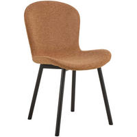 STOL 2 styck  flatväv  svart, terrakotta  - svart/terrakotta, Trend, metall/textil (50/86/58cm) - Best Price