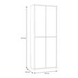 SCHUHSCHRANK 74,5/191,9/34,9 cm  - Eiche Artisan/Grau, Basics, Holzwerkstoff/Kunststoff (74,5/191,9/34,9cm) - Xora