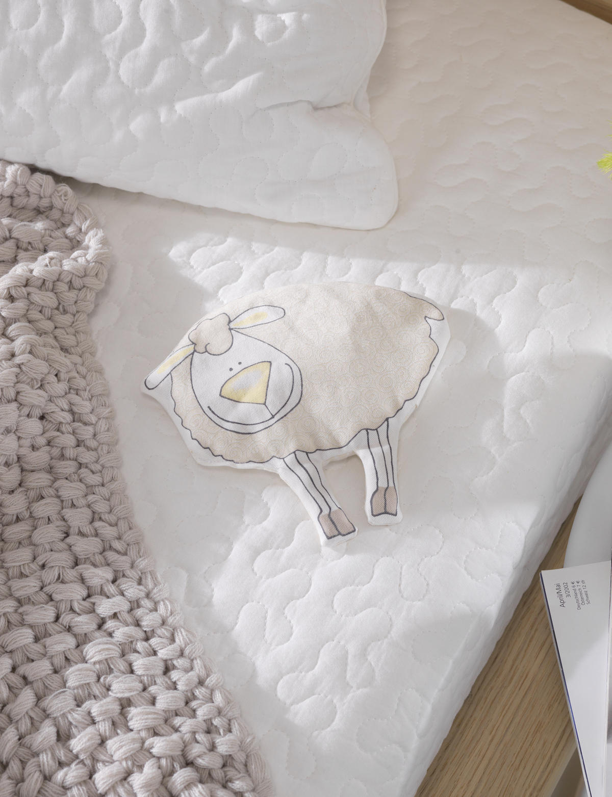 KIRSCHKERNKISSEN Baby-Tröste-Tiere  - Beige, Basics, Naturmaterialien/Textil (19/18cm) - Theraline