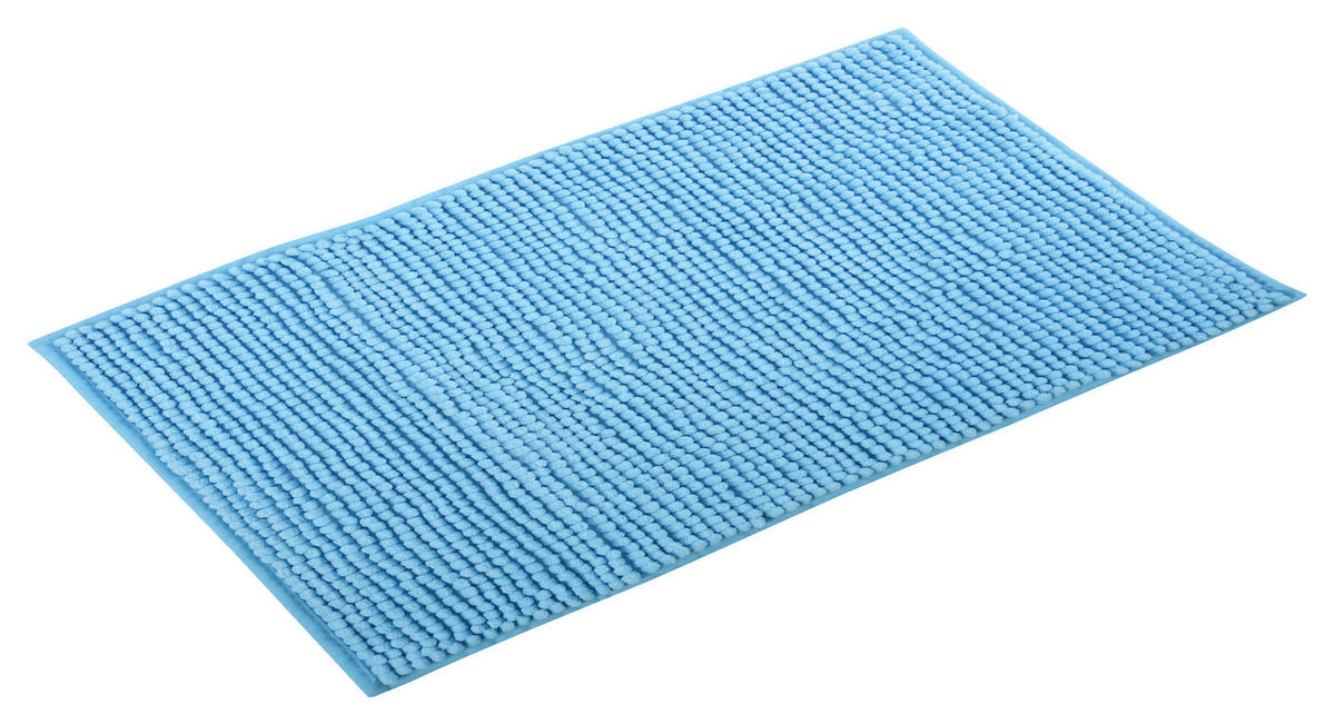 BADTEPPICH Hellblau 50/80 cm  - Hellblau, KONVENTIONELL (50/80cm) - Spirella