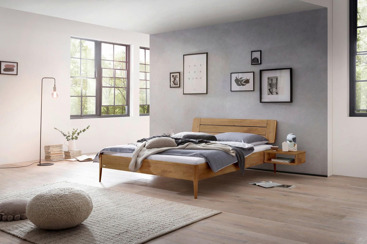 BETT 180/200 cm  in Wildeiche  - Wildeiche, Design, Holz (180/200cm) - Hasena