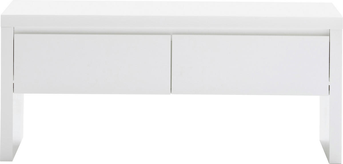 GARDEROBENBANK 91/48/38 cm  - Weiss, Design, Holzwerkstoff (91/48/38cm) - Novel