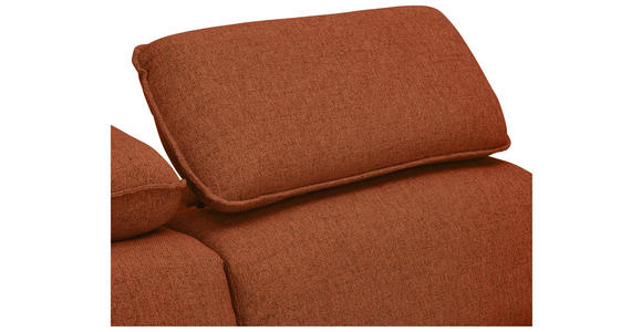 ECKSOFA in Flachgewebe Rostfarben  - Rostfarben/Schwarz, MODERN, Kunststoff/Textil (182/237cm) - Carryhome